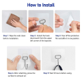 Pack of 10- Magic Hook Without Nails Transparent Strong Sticky Heavy Magic Wall Hook Reusable Adhesive Hooks Suction Cup Hook Hanger Strong Vacuum Holder For Wall Door Bathroom Kit. 