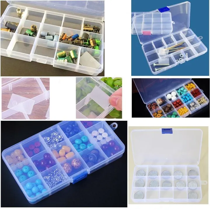 Adjustable%20Grid%20Transparent%20Plastic%20Beads/Art%20and%20craft%20Accessories/Hardware%20accessories/stationery%20Storage%20Box/Organizer%20-%20Image%205