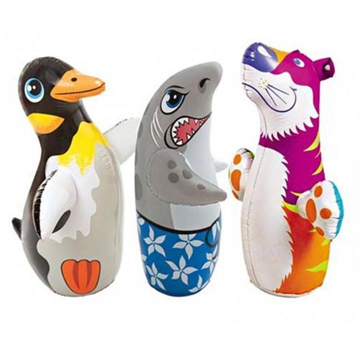 INTEX SAND BOBY 44670 | Inflatable Animal Punching Bag Bop Bag Blow up Sand Power Bag Outdoor Toy for Children