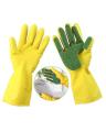 Techmanistan Easy Cleaning Dishwashing Pair of Sponge Fingers Cleaning Gloves Reusable Sponge Gloves for Washing Dishes, Pet washing, High Quality Gloves. 