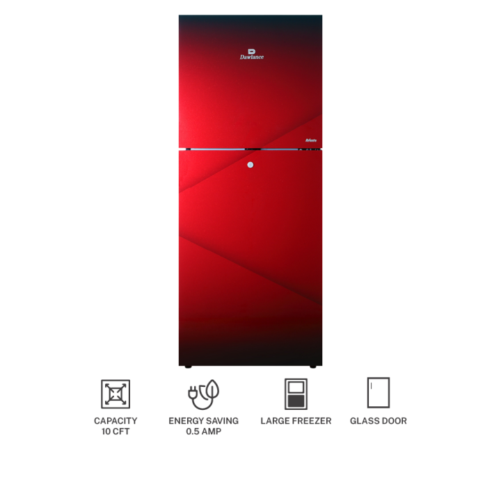 Dawlance%20Refrigerator%209160%20Glass%20Door%20Avante/Pearl%20Burgundy/10%20CFT%20/12%20Years%20Warranty/Small/Fridge/Large%20Freezer%20-%20Image%205