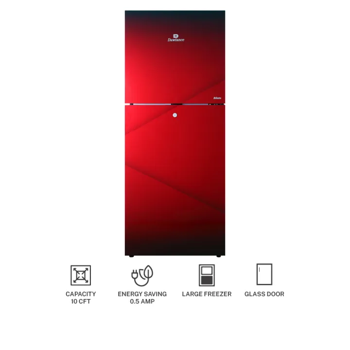 Dawlance%20Refrigerator%209160%20Glass%20Door%20Avante/Pearl%20Burgundy/10%20CFT%20/12%20Years%20Warranty/Small/Fridge/Large%20Freezer%20-%20Image%205