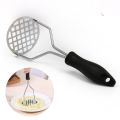 Potato Smasher | Potato Masher | Potato Masher Stainless Steel | Heavy Duty Mashed Potatoes Masher Kitchen Tool for Bean, Avocado, Vegetable Masher (Black). 