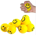 1 Pc Red Smiley Face Stress Relief Ball – Anti-Stress Foam Squeeze Toy for Kids & Adults, Hand Exercise Ball, Fidget Sensory Toy. 