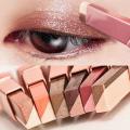 2 In 1 Double Color Gradient Velvet Eyeshadow Stick | Waterproof, Long Lasting Shimmer Metallic Eye Makeup | Professional Bicolor Glitter Velvet Eye Shadow Stick | Lazy Makeup, Pigment Eyeshadow | Waterproof Shimmer Velvet Eye Shadow Cosmetic for Lasting. 