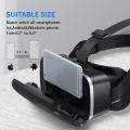 Shinecon G04A: New 3D Virtual Reality Gaming Glasses Headset - Compatible with Smartphones, VR Full-Screen Glasses Helmet, Adjustable VR Goggles for Phones 4.7-6.53 Inch-TTA. 