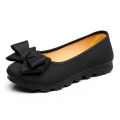 【Miga Plaza】New New Arrival Old Beijing Cloth Shoes Women's Thin Shoes Black Work Shoes Gommino Flat Shoes Lazy Shoes Slip-on. 