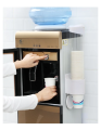 Paper Cup Dispenser Holder | Wall Mounted Plastic Drinking Water Cup Dispenser | Glass Dispenser Holder | Disposable Cup Holder Organizer | Sticker or Screw Plate Mountable , Plastic. 
