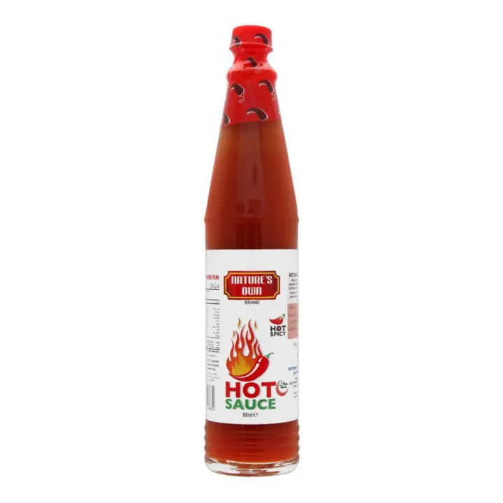 Nature’s Own Brand Hot Sauce 88 ml Glass Bottle (Product of UAE) | Daraz.pk