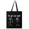 Vagile I'VE GOT YOUR BACK FUNNY SUPER HEAVY WEIGHT SHOULDER TOTE SHOPPING CANVAS Bags for Girls. 