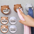 Fun Towel Decoration Hook Push in Towel Rack Towel Organizer Self Adhesive Kitchen Cloth Hook. 