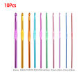 Multiple Sizes Aluminum Oxide Knitting Needles Crochet Hooks Set Weave Crochet Needles Sweater Knitting Yarn Knit Hook Tools. 