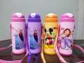 School Water Bottle For Baby Girls boys Kids With  Frozen Benten Ben ten  Barbee Flowers Sofia Daemon cars  600 ML. 