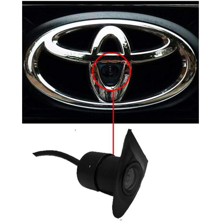 Toyota Front View HD Night Vision Camera Embedded in Monogram