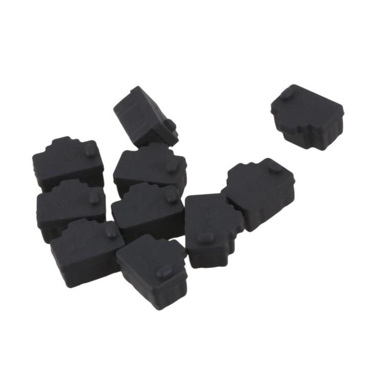 Ethernet Hub Port RJ45 Anti Dust Cover Cap Protector Plug 100Pcs Black
