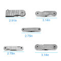 Stainless Steel Radius Gauge, Portable Concave Convex External Internal Arc Measuring Tool Radius Fillet Gauge Set(5Pcs) - Silver. 