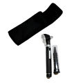 Fiber Optic Mini Otoscope black Color Pocket Otoscope With Case ENT Diagnostic Set w/ Extra Bulb Included. 