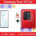 Samsung Galaxy Note 10 Lite Unbreakable Gorilla Glass Premium High Quality Tempered Glass Screen Protector + Back Camera 9H Gorilla Flexible Protector For Samsung Galaxy Note 10 Lite. 