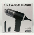 3 in 1 Powerful Rechargeable Car Vacuum Cleaner, Mini Air Blower, and Balloon Pump - Wireless Multi-functional Handheld Vacuum for Carpet, Car, Home, Office, Pet Hair, Sofa, Upholstery, Keyboard Cleaner, Portable Dust Buster. 