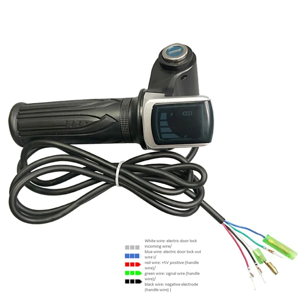 E-Bike Twist Throttle For Electric Bike Throttle 36V - 48V Handle Throttle Lcd Display With Lock Key 8 E-Bike Twist Throttle For Electric Bike Throttle 36V - 48V Handle Throttle Lcd Display With Lock Key