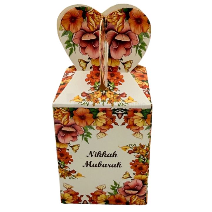 Nikkah Mubarak Bidh Boxes - 5 Inch Height By 2.5 Inch Width - Favor Boxes - Pack Of 50