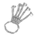 Fashion Women Men Gothic Punk Skull Ghost Skeleton Finger Bracelet Hand Chain Bangles for Halloween Femme Party Accessories. 
