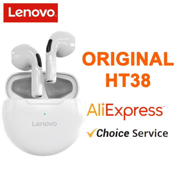 Original Lenovo HT38 Earphone TWS Bluetooth 5.0 Wireless Headphones Touch Control Earbuds With HD Mic Sport Headsets