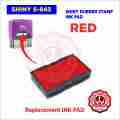 PAD Shiny S843 Stamp Pad - Replacement Refillable ink pad in Black Blue Red colors. 