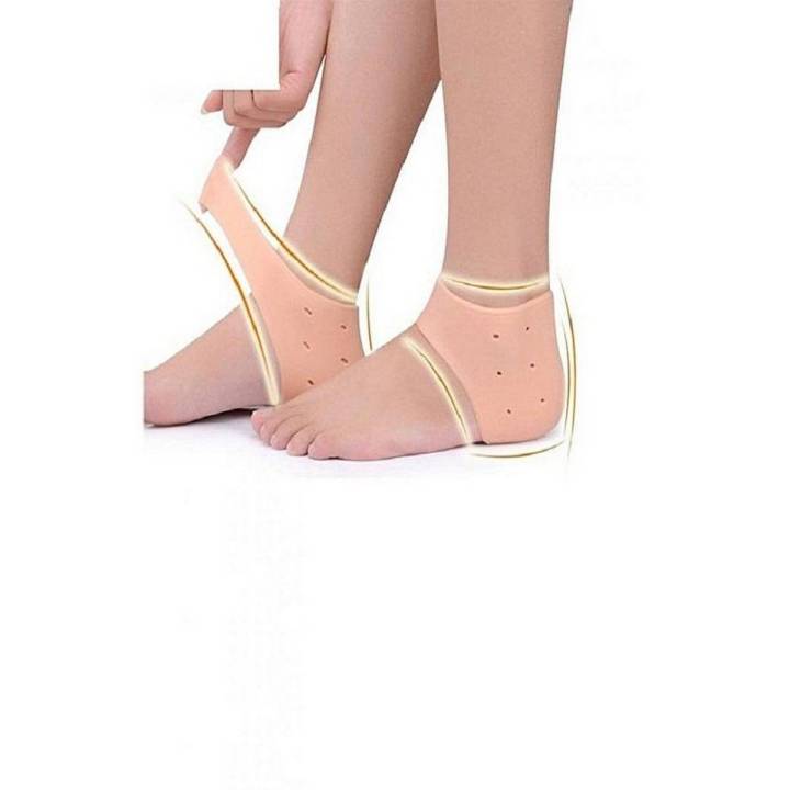 Silicone Gel Heel Pad Socks for Pain Relief and anti crack heel 1 Pair