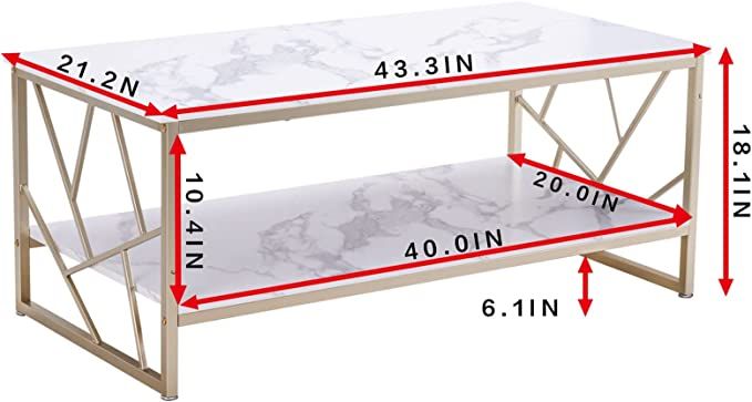 Marble%20Center%20table%20Coffee%20Table%20White%20Gold%20Coffee%20Tables%20for%20Living%20Room,%20Rectangle%20Coffee%20Table%20with%20Storage%20Modern%20Faux%20Marble%20Top%20Center%20Table%20Mid%20Century%20Unique%20Coffee%20Table%20Wooden%20Extra%20Long%20Tea%20Table%20Customizable%20Available%20-%20Image%203