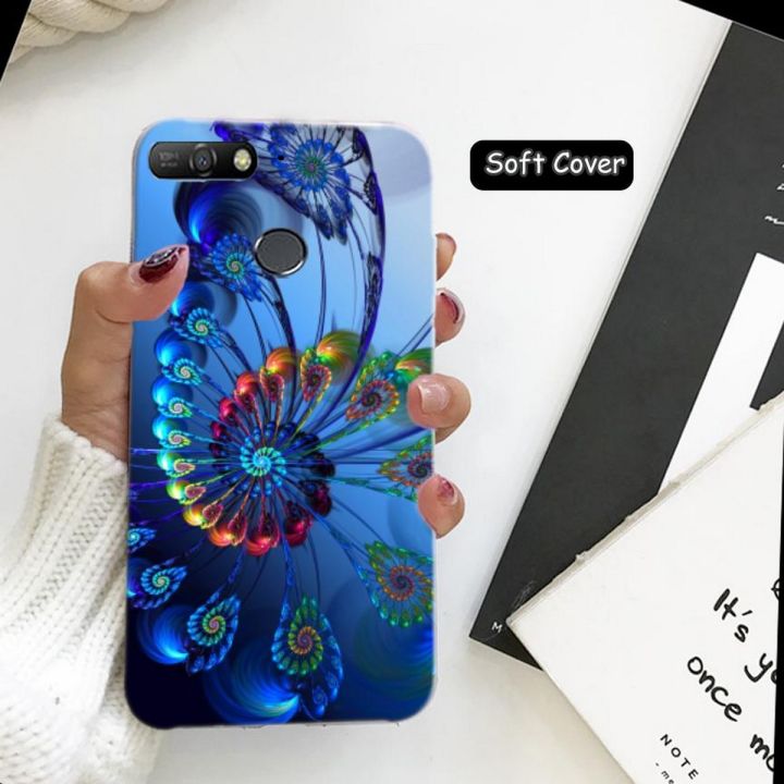 Huawei Y6 Prime 2018 Back Cover Case -  Floral Cover