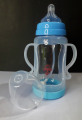 Unbreakable Wide Neck Glass Feeder Bottle With Full Frame 10oz / 270ml - Imported. 