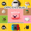 OPPO Enco Buds 2 Cartoon Silicone Earphone Case Cover Shock Resistant Protection for OPPO Enco Buds 2. 