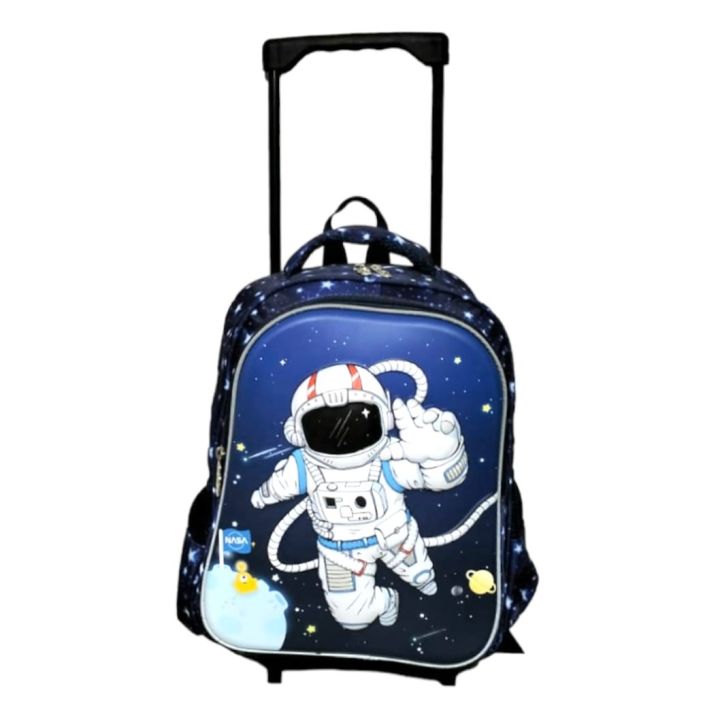 HLNB Branded Little Kids Small Trolley School Bag | Nur,Kg Students