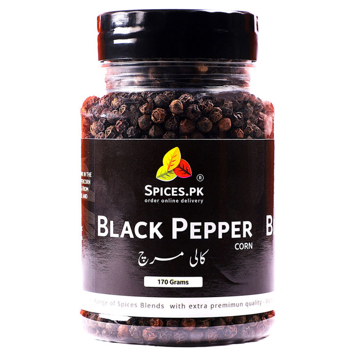 Black Pepper / Kali Mirch / Black Pepper Corn / Black Pepper Whole / Sabat Kali Mirch 170g