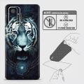 Xiaomi Redmi Note 10 Pro Max Back Skin - Design 4 - Vintage Galaxy Tiger Skin Wrap Back Sticker Without Sides. 