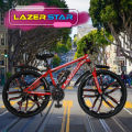 LAZER STAR 26 INCH BICYCLE , CYCLE FOR RACING , MOUNTAIN BIKE , ROAD BIKE WITH 10 GEARSors Brakes: hydraulic Brake System Suitable Age: 11-40 Type: Racing Edition. 