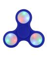 3 Sided Led Light Fidget Spinner - Blue. 