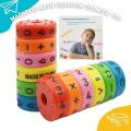 6pcs Magnetic Math Educational Cylinder Toy for School Kids Children Colourful Arithmetic Mathematics Equation Numbers Symbols Maths Magic Cube Toys Blocks. 