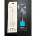 Lightning to 3.5MM Adapter - MH030 (2 in 1 adapter) for iPhone. 
