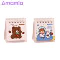 Amamia Standing Flip Calendar Cute 2023 Small Stand Up Desk Calendar. 