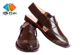 Norozi Chappal with Single Tire Sole Chocolate Brown with Free Gift - Handmade Norozi Sandal with soft leather. 
