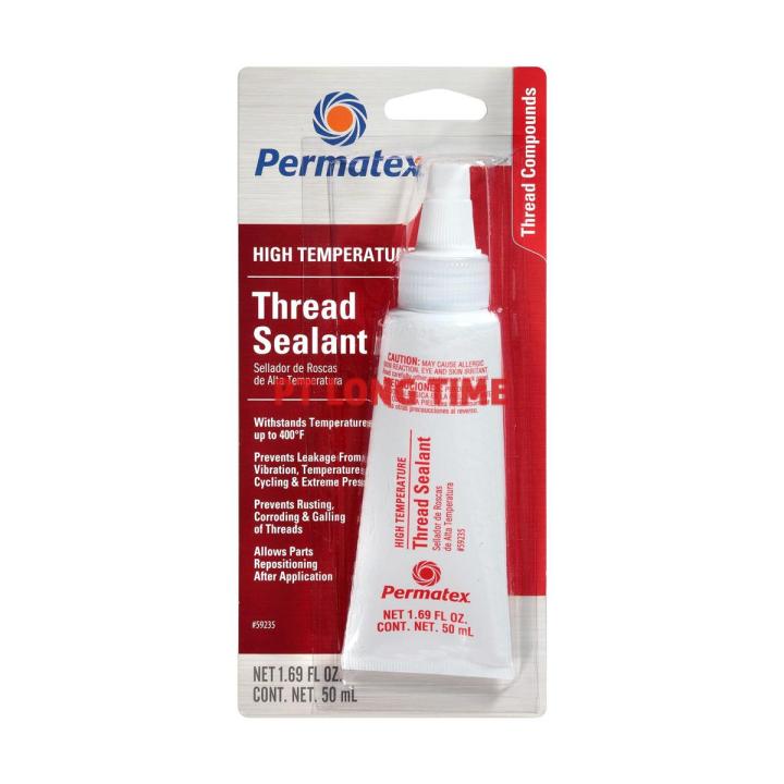Permatex 59235 High Temperature Thread Sealant, 50 ml (Made In USA)