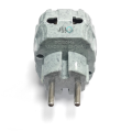 3 Pin to 2 Pin Multi Power Plug Adapter 13A/250V Solid PVC Material, Multi Socket Adapter Grey Special Heavy Duty PVC Material made, Highly Durable Power Plug. 
