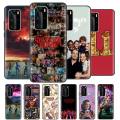 Stranger Things Cases for Huawei P20 P40 Lite E P30 Pro P Smart Z Plus 2019 Case Black Silicone Phone Coque. 