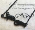 【happy one】Witches Gift,Cat Lover Gift,Alternative Jewelry,Gothic Wiccan Pagan,Gift Her,Halloween Cat. 