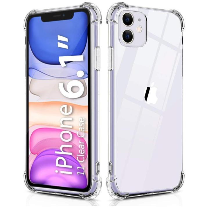 Iphone 11 Case , Soft TPU Transparent Bumper Air Bag Shock Proof Back Cover for Iphone 11