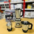 Super Crest 3 in 1 Blender Set - Food Factory - Steel Blender Choper, Grinder and smoothie maker 1000W Powerful Motor with 6 Sharp Blades - 3 in 1 Juice Blender Grinder Machine. 