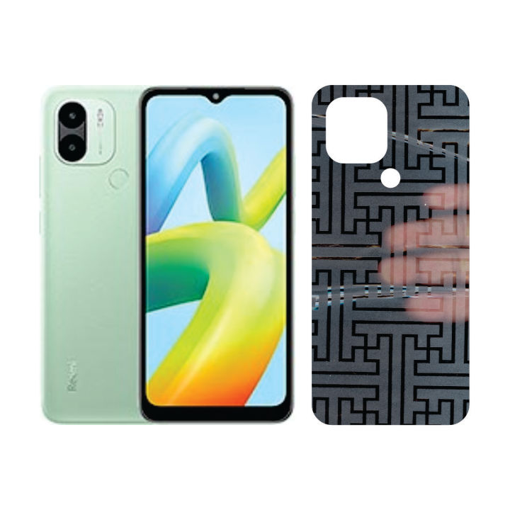 Xiaomi Redmi A1 Plus Back Paper Glitter OB GLT123 Sami-Transperent Sheet Anti-stain Only Back Wrap Cover