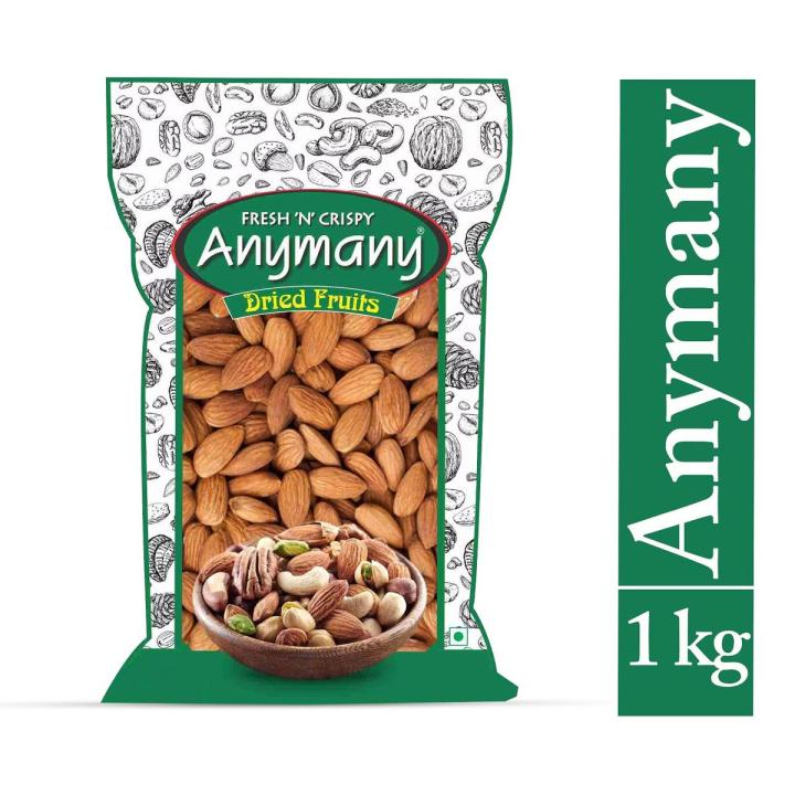Anymany California Almonds (Badam) 1Kg     Anymany California Almonds (Badam) 1Kg     Anymany California Almonds (Badam) 1Kg